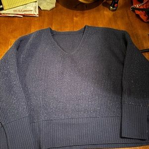 Lululemon Merino Wool Pull Over Sweater Size XL/XXL Night Sea